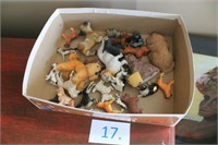 Box of vintage animals