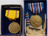 (2) VINTAGE MILITARY RIBBONS / AWARDS