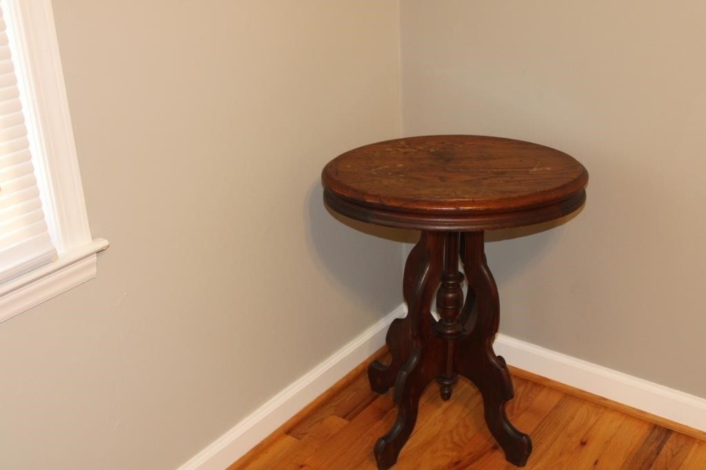 Oval Wooden Antique Side Table