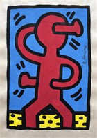 Drawing on paper ,Keith Haring