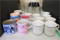 Large Group of Vintage Tumblers & Coffee Mugs