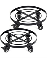 Pair of new patio plant trivet with wheels