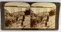 Vintage Santa Fe Train Stereoview European Publish