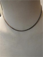 NICE STERLING SILVER 925 ROPE CHAIN 16 INCH