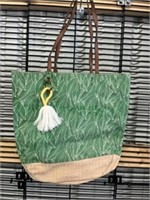 Large green leaf bag