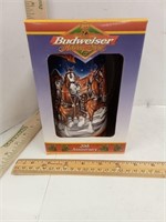 1998 Budweiser Holiday Stein 20th Anniversary Nib