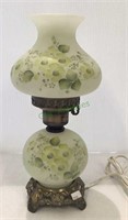 Vintage hand painted accent table lamp - untested