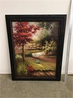 Beautiful Oil Painting Forgotten Path Signed and