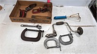 C- Clamps, Brace, Cresent Wrench, etc