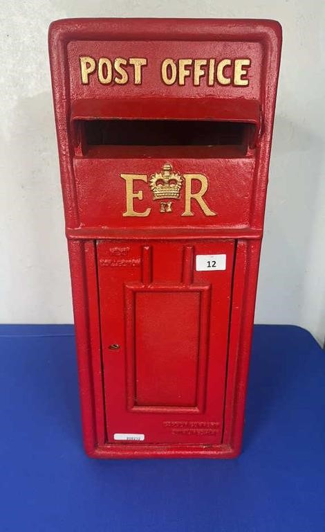 CAST IRON ENGLISH POST OFFICE BOX