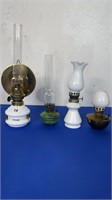4 SMALL KERO LAMPS