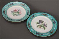 Pair of Russian Imperial Porcelain Plates,