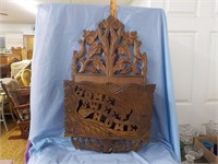 Walnut Victorian Sweet Home magazine rack