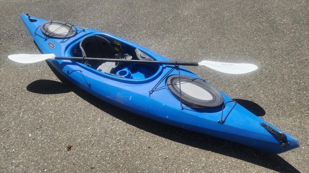 Equinox 10' Kayak w/ Paddle & Rubber Seating, No