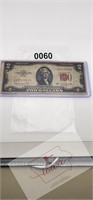 $2 Red Seal Circulated Bill Serial **03143553A**