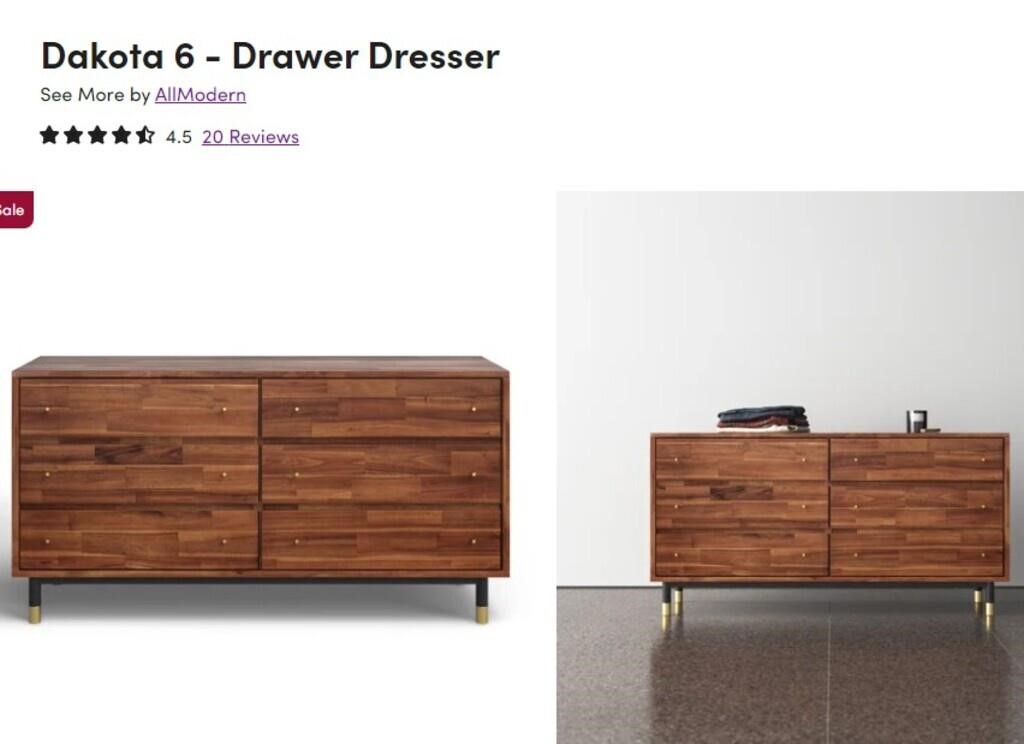 new IN BOX Dakota 6 - Drawer Dresser