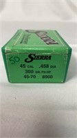 Sierra 45 cal bullets (50pcs)