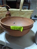 Vintage round Terracotta Plant Bowls