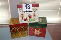 Set of (3) Christmas Boxes