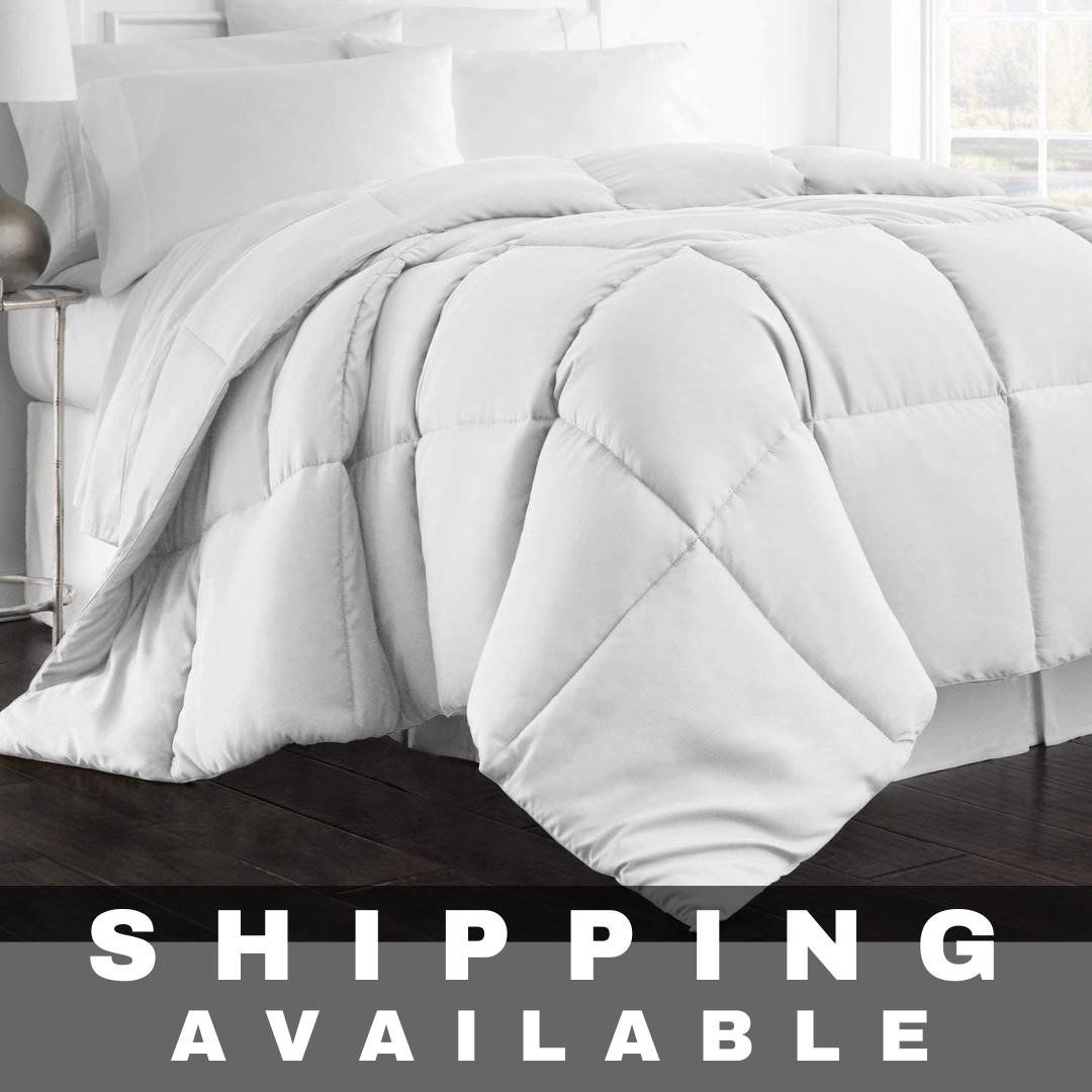 White Full XL (82'' x 86'') Size Comforter