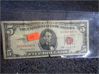 $5 RED SEAL NOTE