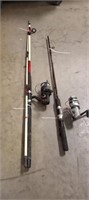 2 Fishing Rods With Reels.