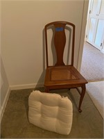 Wooden chair and cushion