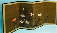 FOUR PANEL CHINESE WALL SCREEN