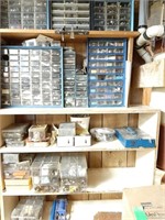 Garage Organizers with assorted parts: