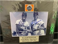 Nolan Ryan Tom Seaver Signed Photo w/COA