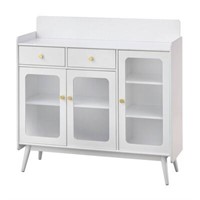 Hudson Mid-Century Sideboard White - Buylateral