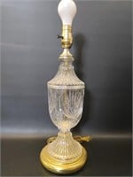 Modern Glass & Brass Finish Table Lamp