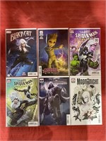 6 bagged and backed comics