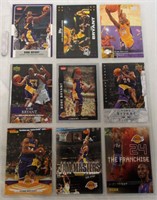 Sheet Of 9 Kobe Bryant Basketball Cards