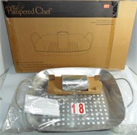 2714 BBQ Roasting Pan & Can Holder