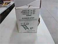 24" X 30" Steel Scissor Step