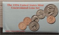 1994 United States mint uncirculated coin set. P