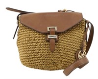 Michael Kors Straw Shoulder Bag