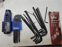Kobalt metric and Eklind SAE Allen wrenches.