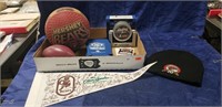 Tray Of Hershey Bears Hockey Memorabilia