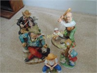 Boxes of old people figurines