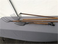 (3) Pitch Forks, Rake