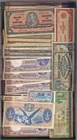 Tray Lot Of Assorted Foreign Bank Notes