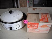 Nesco 6 Quart Roaster Oven & Hot Seam Vaporizer