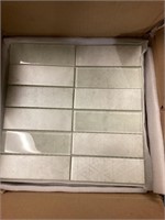 White/Clear Glass Wall Tile Backsplash $130 RETAIL