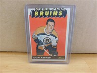 1965-66 Don Awrey Rookie Hockey Card