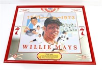 RARE WILLIE MAYS SEAGRAMS MIRROR!