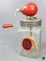 Vintage Glass Butter Churn