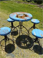 Bottle Cap Table with Chairs