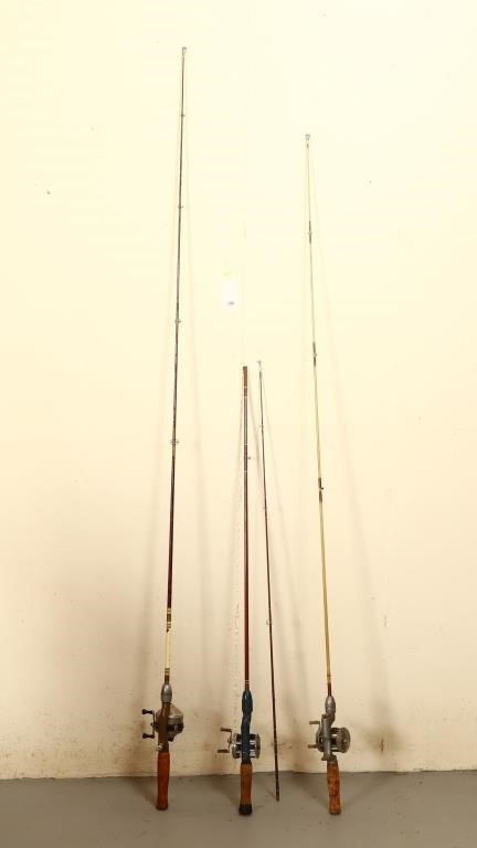 Three fly rods